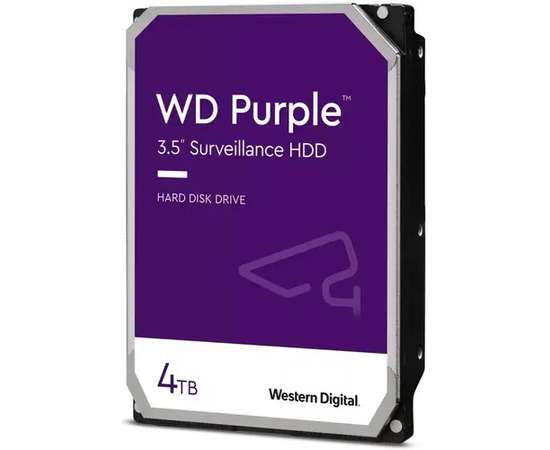  HDD WD Purple (WD43PURZ) 4TB Serial ATA III, 5400- rpm, 256Mb, 3.5" 