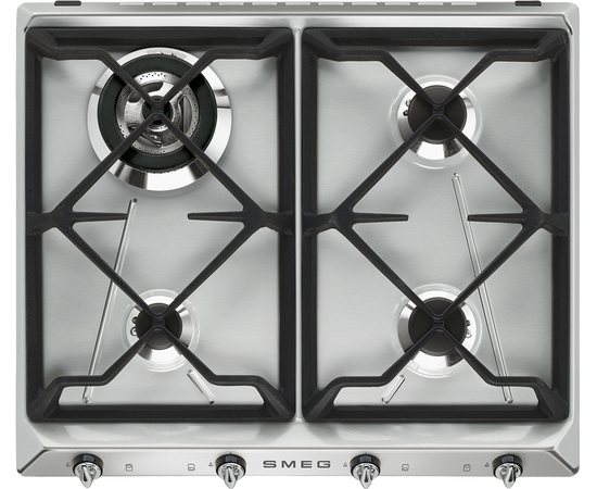  Варочная панель SMEG SR964XGH Victoria газ, варочная 60см, нерж 
