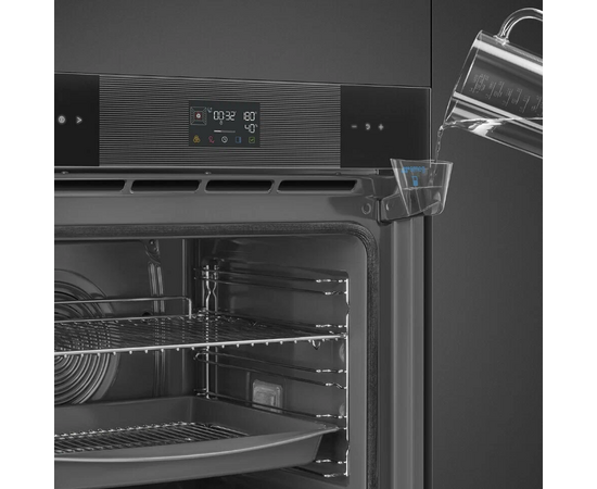  Духовой шкаф SMEG SOP6102S2PB3 Linea 60см, с паром, пиролитическая очистка, 12 программ, 68л, черный 