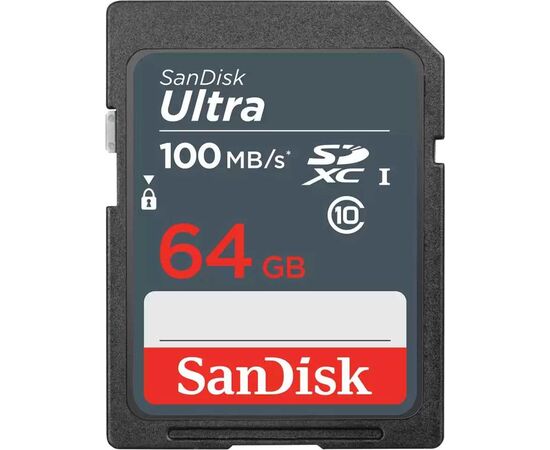  Карта памяти SANDISK SDXC 64GB SDSDUNR-064G-GN3IN UHS-I 