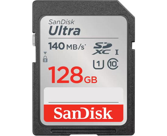  Карта памяти SanDisk (SDSDUNB-128G-GN6IN) 128GB SDXC Class 10 UHS-I Ultra 140MB/s 