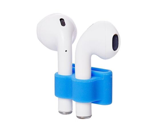  Держатель - силиконовый для наушников "Apple AirPods" (blue) (97760) 