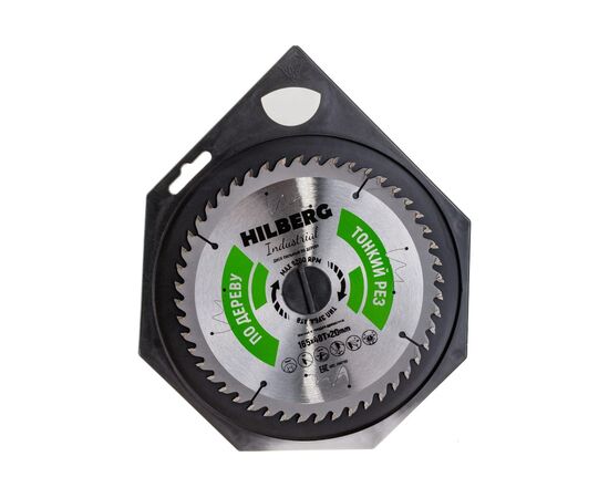  Диск пильный по дереву Hilberg Industrial HWT166 165x20x48Т тонкий рез 