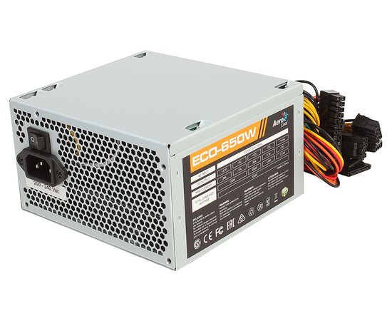  Блок питания Aerocool ECO-650W (ATX 2.3, 650W, 120mm fan) Box 