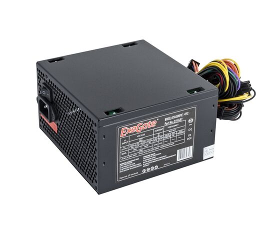  Блок питания Exegate EX221637RUS 450NPXE(+PFC), ATX, black, 12cm fan, 24+4pin, 6/8pin PCI-E, 3xSATA, 2xIDE, 