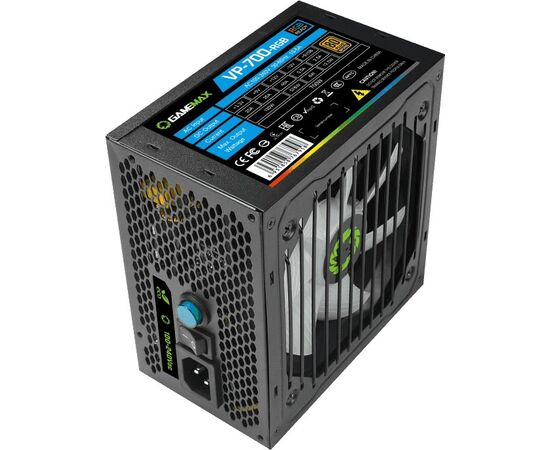  Блок питания GameMax VP-700-RGB 80+ ATX 700W, Ultra quiet 