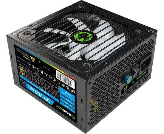  Блок питания GameMax VP-700-RGB 80+ ATX 700W, Ultra quiet 