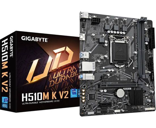  MB s1200 Gigabyte H510M K V2 Intel®H470, 2xDDR4-3200, HDMI, 1xPCI-Ex16, 1xPCI-Ex1, 2xSATA3, 1xM.2, 8 Ch Audio, GLan, (4+2)xUSB2.0, (2+2)xUSB3.2, mATX, 