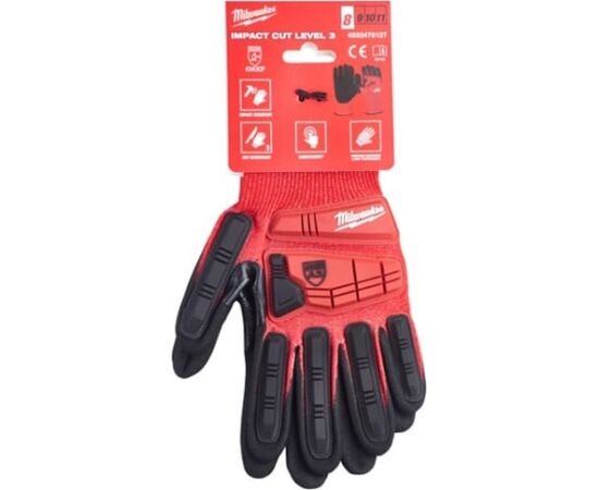  Перчатки Milwaukee 4932479724 с защитой от удара и сопротивлением порезам уровень 3 размер S/7 