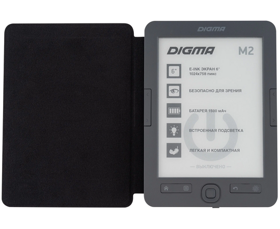  Электронная книга Digma M2 (M2G) темно-серый 