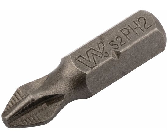  Биты WHIRLPOWER Профи 57562 WP сталь S2 с насечкой 25мм PH2 20 шт. 
