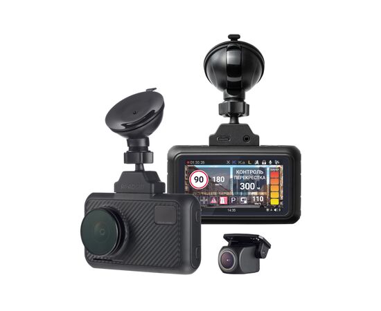  Видеорегистратор Roadgid Premier 3 Carbon 2CH 1045110 с сигнатурным радар-детектором Wi-Fi и GPS 