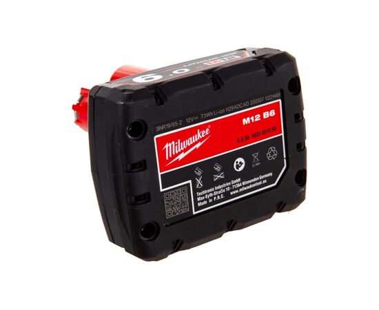  Аккумуляторная батарея Milwaukee M12 B6 4932451395 6Ач Li-Ion 