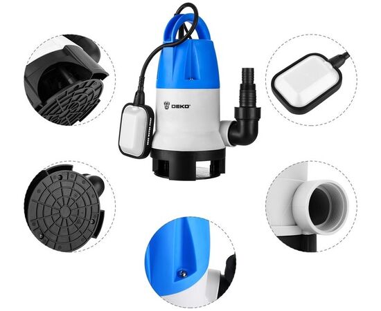  Насос садовый дренажный Deko DWP-750P (076-0515) 