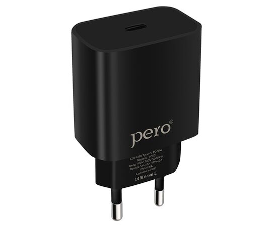  СЗУ PERO TC03 PD 18W черный 