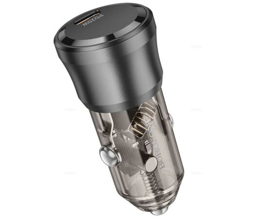  АЗУ BOROFONE BZ24 с одним портом PD20W (прозрачный-черный) 