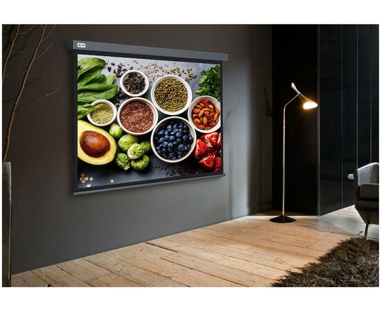  Экран Cactus CS-PSW-150X150-SG Wallscreen настенно-потолочный рулонный серый 