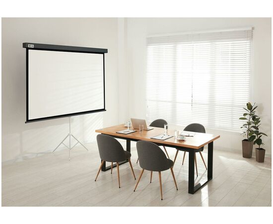  Экран Cactus CS-PSW-150X150-SG Wallscreen настенно-потолочный рулонный серый 