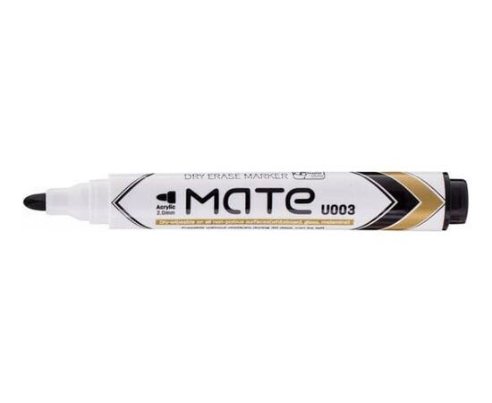  Маркер для досок Deli Mate EU00320 круглый пиш. наконечник 2мм черный 