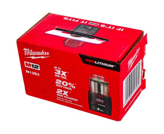  Аккумуляторная батарея Milwaukee M12 B3 (4932451388) 3Ач Li-Ion 