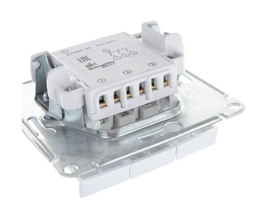  Выключатель Schneider Electric AtlasDesign (ATN0010131) 1-клавишный с подсветкой, сх.1а, 10АХ, карбон 
