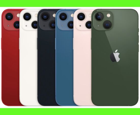  Смартфон Apple A2633 iPhone 13 (MLPF3HN/A) 128Gb 4Gb iOS 16 темная ночь 