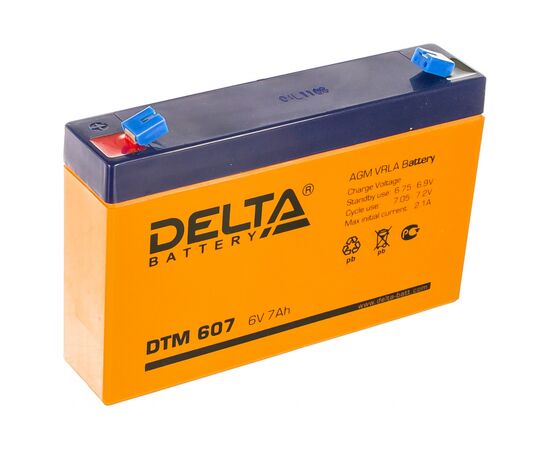  Батарея Delta DTM 607 (6V, 7Ah) 