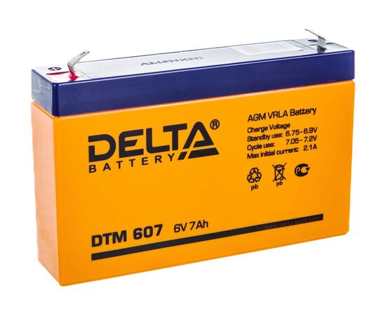  Батарея Delta DTM 607 (6V, 7Ah) 