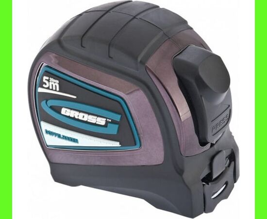  Рулетка Gross Doppelhaken 31126 10м x 25мм/двухсторонний зацеп/нейлон/двуст. шкала 