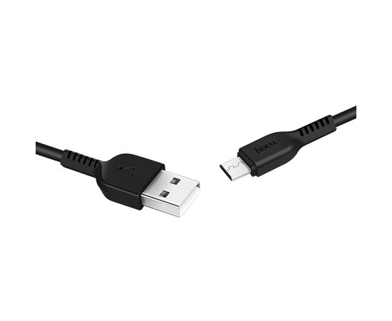  Кабель USB - 8 pin HOCO X13 Easy, 1.0м, круглый, 2.4A, силикон, цвет: чёрный(1/36/360) 