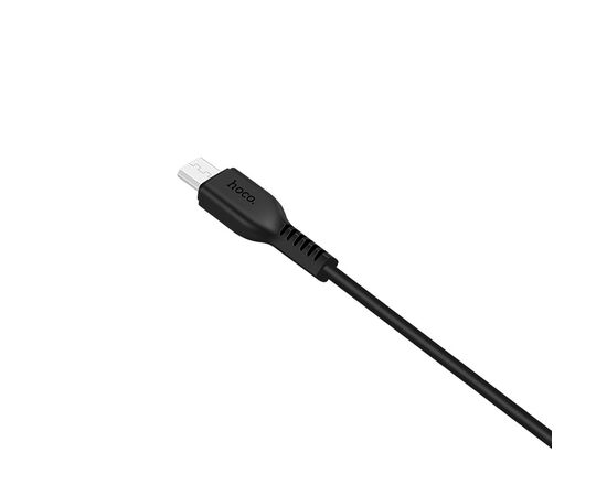  Кабель USB - 8 pin HOCO X13 Easy, 1.0м, круглый, 2.4A, силикон, цвет: чёрный(1/36/360) 