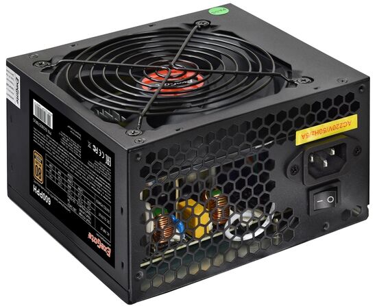 Блок питания ExeGate EX280578RUS-OEM 600W 80+ Bronze 600PPH-OEM (ATX, APFC, 12cm fan, 24pin, (4+4)pin, PCIe, 5xSATA, 3xIDE, black) 