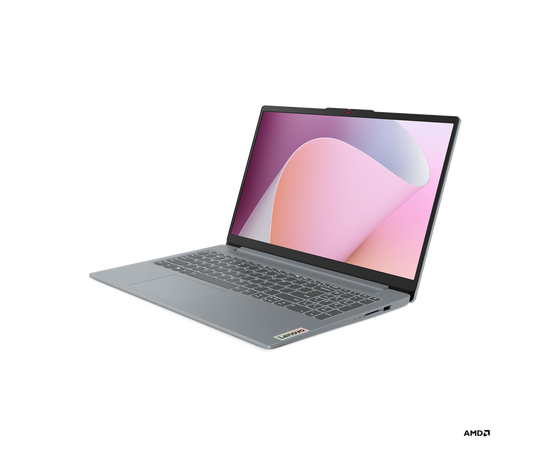  Ноутбук LENOVO IdeaPad Slim 3 (82XQ00BDRK) 15.6" IPS FHD/Ryzen 5 7520U/8Gb/512Gb SSD/VGA int/noOS/grey 