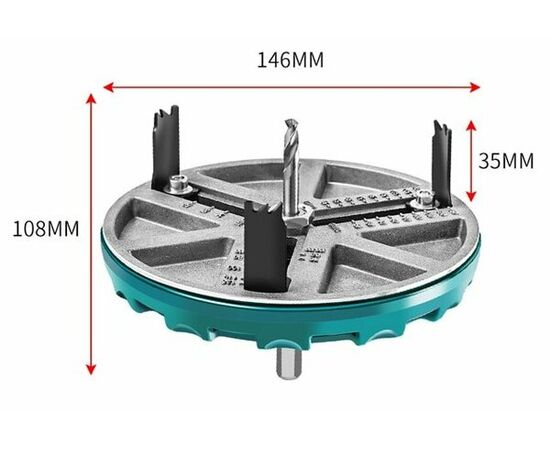  Пила кольцевая регулируемая Vertex Tools 0282-45-130 45-130мм 