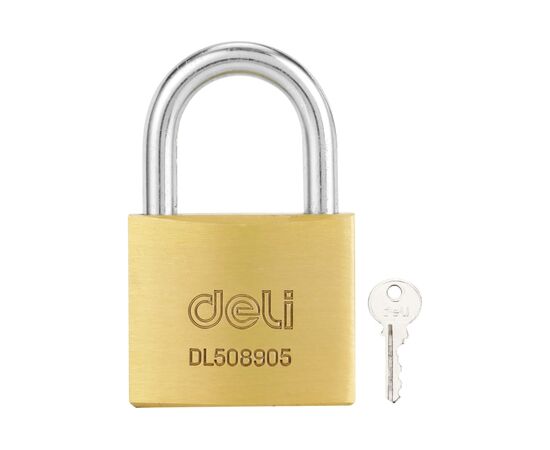  Замок навесной Deli DL508905 латунный, 40мм 