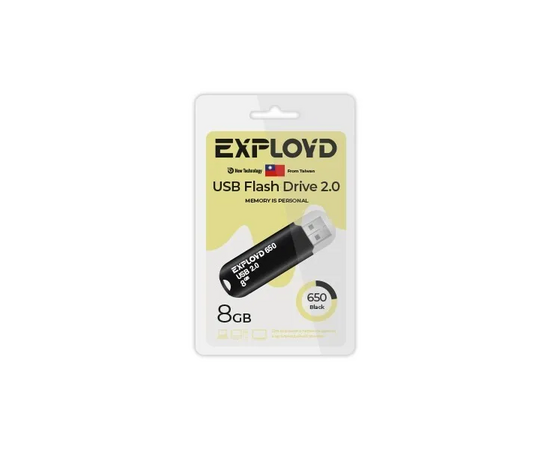  USB  8GB  Exployd  650  чёрный 