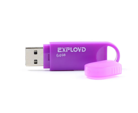  USB  64GB  Exployd  570  пурпурный 