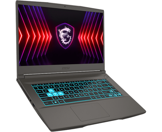  Ноутбук MSI Thin 15 B12UC-1433XRU (9S7-16R831-1433) Core i5 12450H 8Gb SSD512Gb nVidia GeForce RTX 3050 4Gb 15.6" IPS FHD (1920x1080) Free DOS grey 