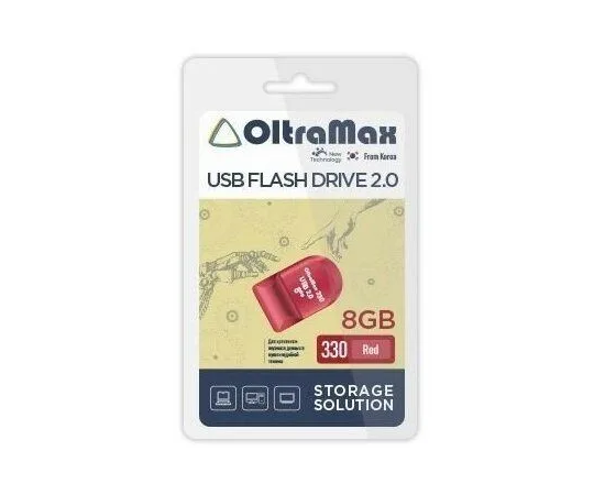  USB  8GB  OltraMax  330  красный 