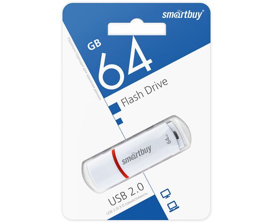  USB  64GB  Smart Buy  Crown  белый 