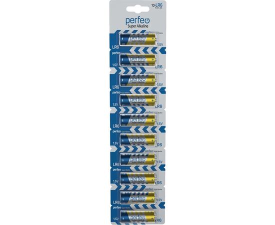  Батарейка Perfeo LR6/10BL Super Alkaline Отрывной 