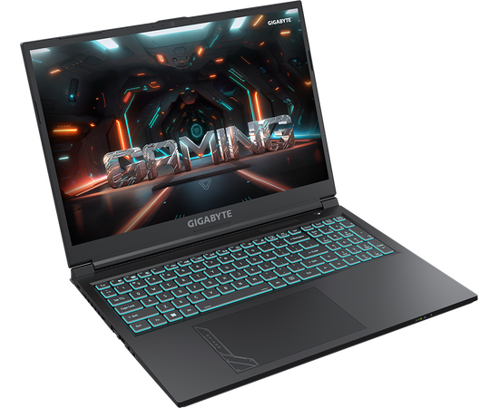  Ноутбук Gigabyte G6 (MF-G2KZ853SD) Core i7 12650H 16Gb SSD512Gb nVidia GeForce RTX4050 6Gb 16" WUXGA (1920x1200) Free DOS black 