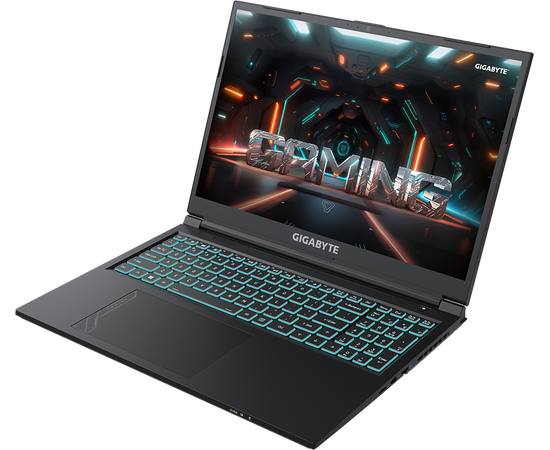  Ноутбук Gigabyte G6 (MF-G2KZ853SD) Core i7 12650H 16Gb SSD512Gb nVidia GeForce RTX4050 6Gb 16" WUXGA (1920x1200) Free DOS black 