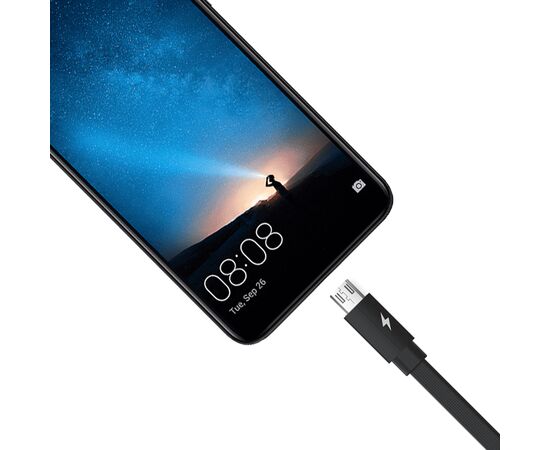  Кабель USB REMAX RC-094m  Kerolla USB - MicroUSB, 2.4А, 1 м, черный 