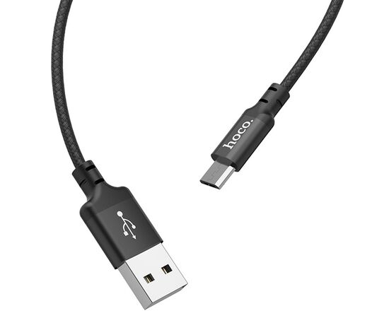  Кабель USB HOCO X14 Times speed USB - MicroUSB, 2А, 1 м, черный 