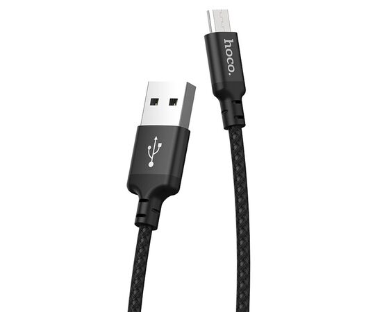  Кабель USB HOCO X14 Times speed USB - MicroUSB, 2А, 1 м, черный 