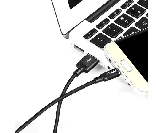  Кабель USB HOCO X14 Times speed USB - MicroUSB, 2А, 1 м, черный 