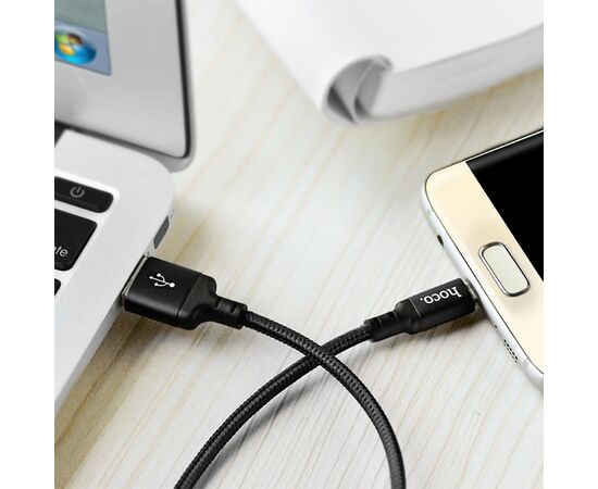  Кабель USB HOCO X14 Times speed USB - MicroUSB, 2А, 1 м, черный 
