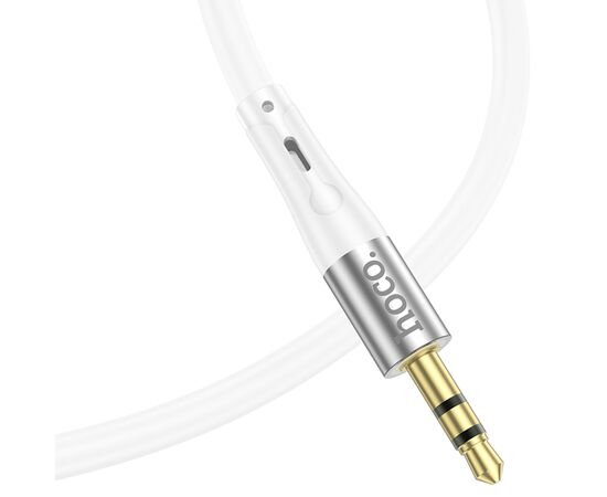  Аудиокабель HOCO UPA22 AUX Jack 3.5 (m) - Jack 3,5 (m), 1 м, белый 