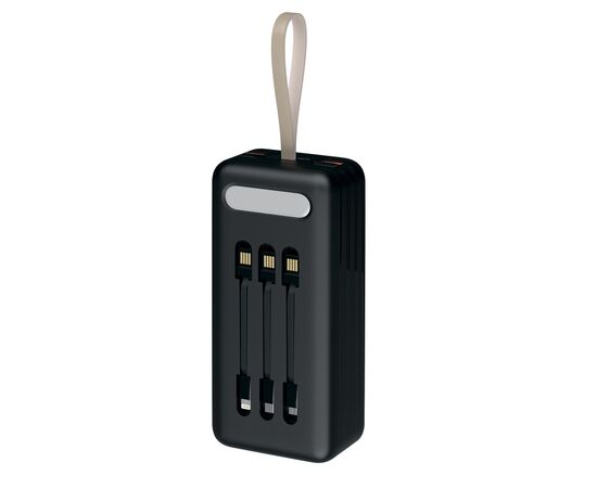  Внешний АКБ Red Line RP-66 (40000 mAh), с фонариком и сменными кабелями, черный 